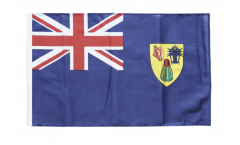 Drapeau Îles Turques-et-Caiques avec ourlet