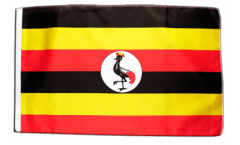Drapeau Ouganda avec ourlet