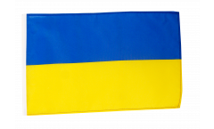 Drapeau Ukraine avec ourlet