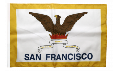 Drapeau USA Etats-Unis City of San Francisco avec ourlet