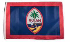 Drapeau USA US Guam avec ourlet