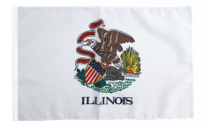 Drapeau USA US Illinois avec ourlet