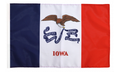 Drapeau USA US Iowa avec ourlet