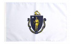 Drapeau USA US Massachusetts avec ourlet