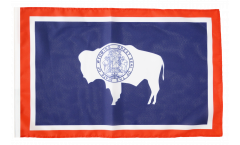 Drapeau USA US Wyoming avec ourlet