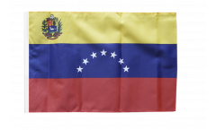 Drapeau Venezuela 7 Etoiles avec blason 1930-2006 avec ourlet