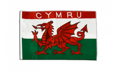 Drapeau Pays de Galles CYMRU avec ourlet