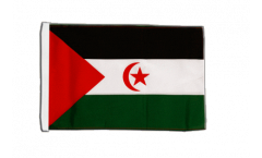 Drapeau Sahara occidental avec ourlet