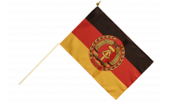 Drapeau Allemagne RDA Nationale Volksarmee NVA sur hampe