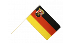 Drapeau Allemagne Rhénanie-Palatinat sur hampe