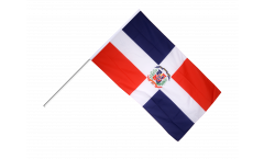 Drapeau République dominicaine sur hampe
