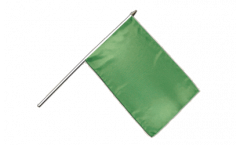 Drapeau Unicolore Vert sur hampe