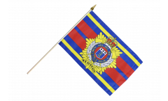 Drapeau Royaume-Uni British Army Royal Logistic Corps sur hampe