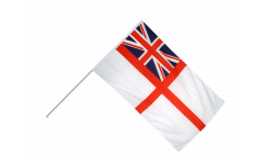 Drapeau Royaume-Uni enseigne naval britannique sur hampe