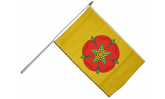 Drapeau Royaume-Uni Lancashire nouveau sur hampe