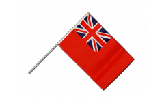 Drapeau Royaume-Uni Britannique pavillon marchand Red Ensign sur hampe
