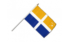 Drapeau Royaume-Uni Sorlingues Îles Scilly sur hampe
