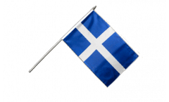 Drapeau Royaume-Uni Shetland sur hampe