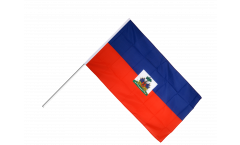 Drapeau Haïti sur hampe