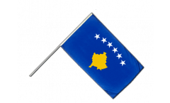 Drapeau Kosovo sur hampe