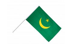 Drapeau Mauritanie 1959-2017 sur hampe