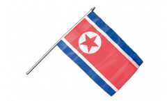 Drapeau Corée du Nord sur hampe