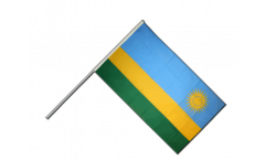 Drapeau Rwanda sur hampe