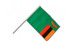Drapeau Zambie sur hampe