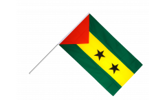 Drapeau Sao Tomé-et-Principe sur hampe
