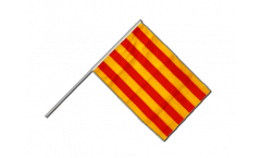 Drapeau Espagne Catalogne sur hampe