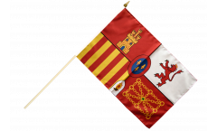Drapeau Espagne Royal sur hampe