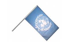 Drapeau ONU sur hampe