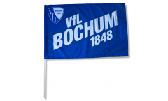 Drapeau VfL Bochum blau sur hampe