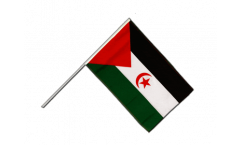 Drapeau Sahara occidental sur hampe
