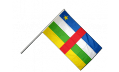 Drapeau République Centrafricaine sur hampe