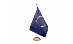 Drapeau de table Union européenne avec 27 Etoiles