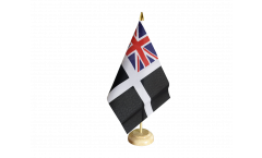 Drapeau de table Royaume-Uni St. Piran Cornwall Ensign