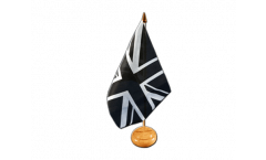 Drapeau de table Royaume-Uni Union Jack noir