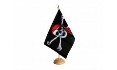 Drapeau de table Pirate avec foulard