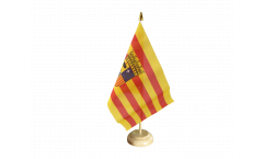 Drapeau de table Espagne Aragon