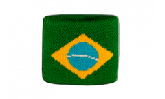 Serre-poignet / bracelet éponge tennis Brésil - 7 x 8 cm