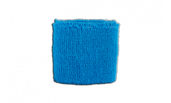Serre-poignet / bracelet éponge tennis unicolore bleu clair - 7 x 8 cm