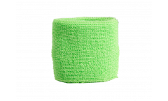 Serre-poignet / bracelet éponge tennis unicolore vert clair - 7 x 8 cm