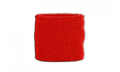 Serre-poignet / bracelet éponge tennis Unicolore Rouge - 7 x 8 cm