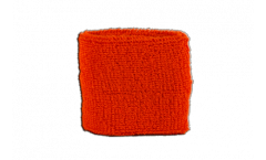 Serre-poignet / bracelet éponge tennis unicolore orangé rouge - 7 x 8 cm