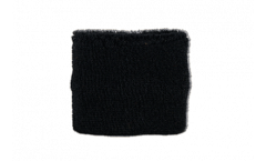 Serre-poignet / bracelet éponge tennis Unicolore Noir - 7 x 8 cm