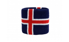 Serre-poignet / bracelet éponge tennis Islande - 7 x 8 cm