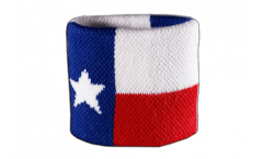 Serre-poignet / bracelet éponge tennis USA US Texas - 7 x 8 cm