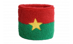 Serre-poignet / bracelet éponge tennis Burkina Faso - 7 x 8 cm