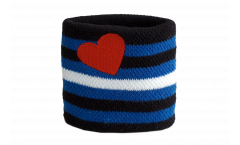 Serre-poignet / bracelet éponge tennis Gay Pride Leather - 7 x 8 cm